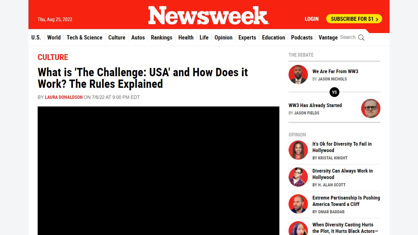 What is 'The Challenge: USA' and How Does it Work? The Rules ... - Newsweek